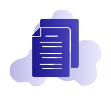 belgelerin vektör çizimi simgesi  