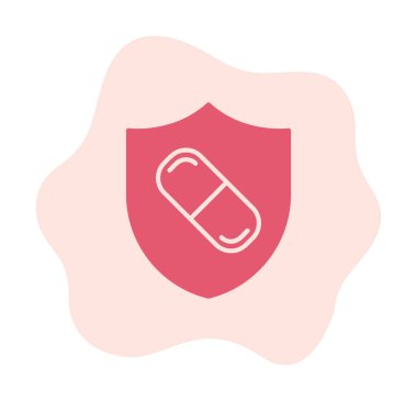 medical shield icon vector illustration 