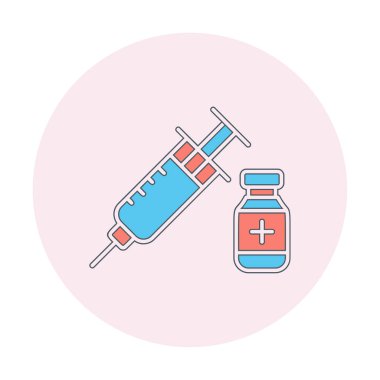 Basit insülin simgesi, vektör illüstrasyonu