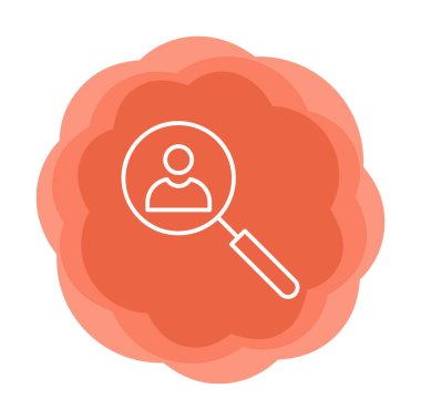 Ara. Web simgesi basit illüstrasyon