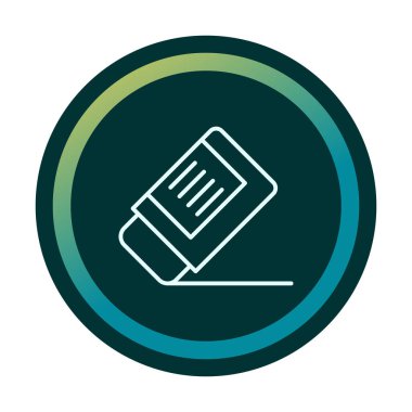 silgi simgesi, vektör illüstrasyonu basit tasarım