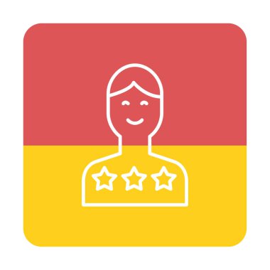 Müşteri memnuniyeti derecelendirme simgesi, vektör illüstrasyonu  