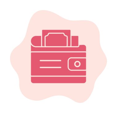 Cüzdan. simge vektör illüstrasyon tasarımı