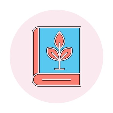 kitap simgesi, vektör illüstrasyonu basit tasarım