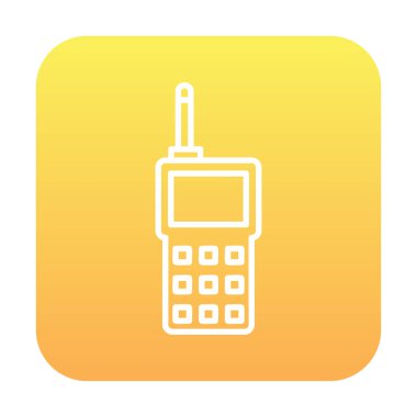 walkie talkie modern ikon vektör çizimi                                