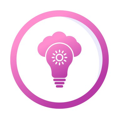 Bulut vektör ikonu. düz biçim 