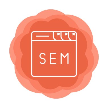 Web tarayıcı simgesi, vektör illüstrasyonu basit tasarım