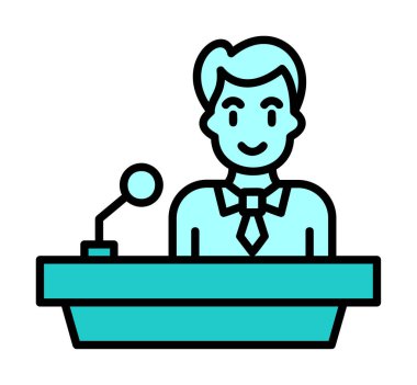 Ders vektör illüstrasyonu. düz biçim. 