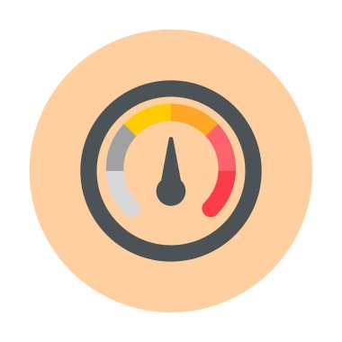 Hız göstergesi. Web simgesi basit tasarım 