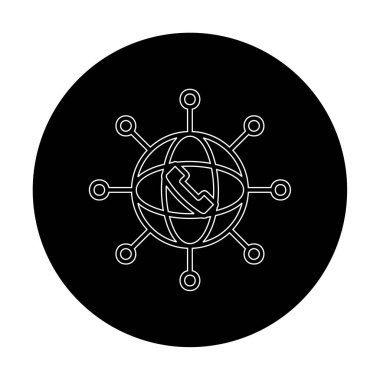 Basit ağ simgesi, vektör illüstrasyonu