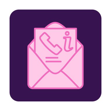 e- posta, zarf web simgesi, vektör illüstrasyonu