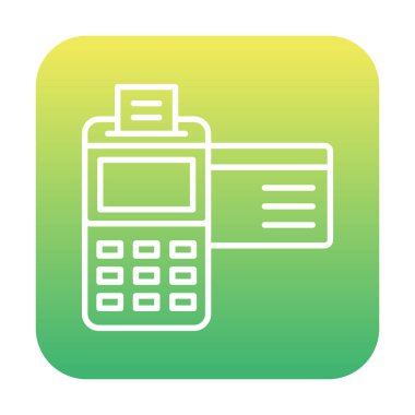 Kredi Kartı Makinesinin vektör çizimi