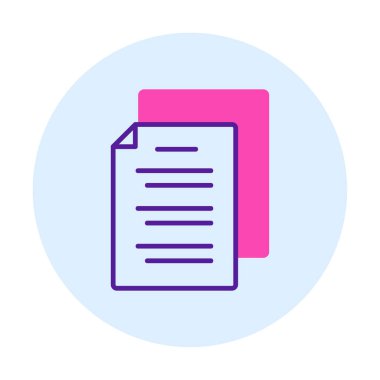 belgelerin vektör çizimi simgesi  