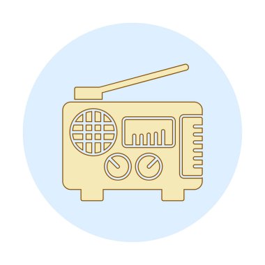 radyo ikonu. özet çizim vektör tasarımı