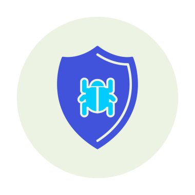 Antivirüs kalkan koruma vektörü çizimi 