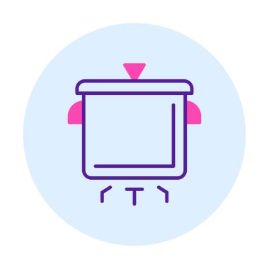 Pişirme vektörü düz simge. Pişirme Otu                   