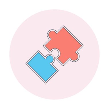 Bulmaca simgesi izole edildi. iş vektörü illüstrasyon tasarım şablonu