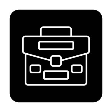 Portföy düz vektör simgesi