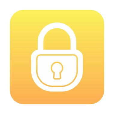 asma kilit web simgesi, vektör illüstrasyonu