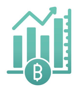 Basit Analitik simge, vektör illüstrasyonu
