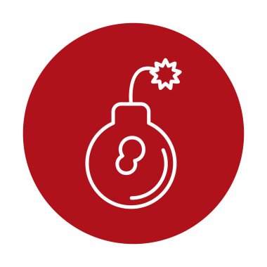 Bomba simgesi vektör illüstrasyonu