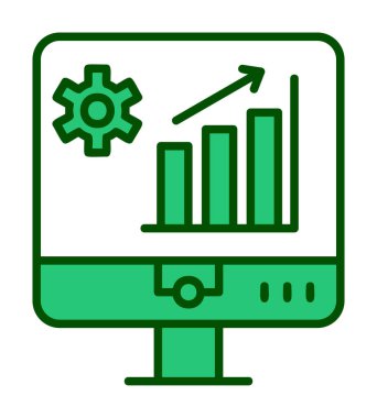 Pazar analiz simgesi vektör illüstrasyonu
