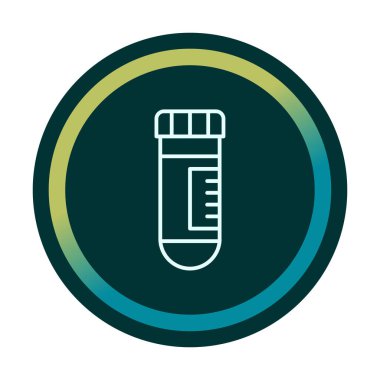 test tüpü modern simge vektör çizimi