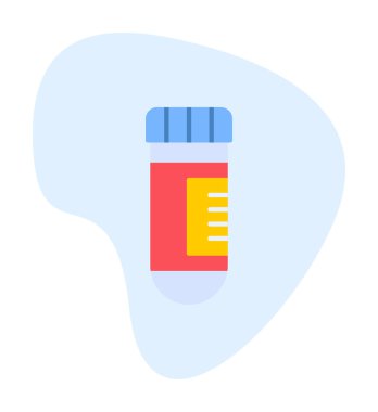 test tüpü modern simge vektör çizimi