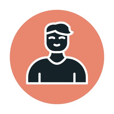 Profil simgesi vektör illüstrasyonu