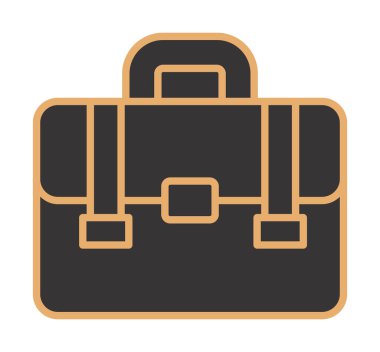 Portföy düz vektör simgesi