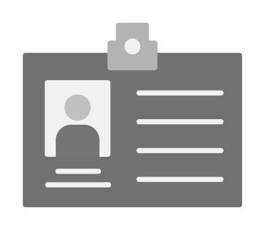 Üyelik Kartı simgesinin vektör illüstrasyonu