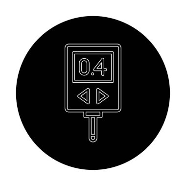 düz basit Glucometer vektör çizimi