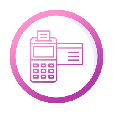 Kredi Kartı Makinesinin vektör çizimi