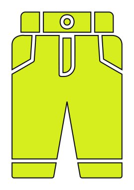 Pantolon. Web simgesi basit illüstrasyon 