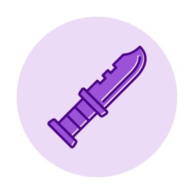 askeri bıçak ikonu vektör illüstrasyon sembolü tasarımı