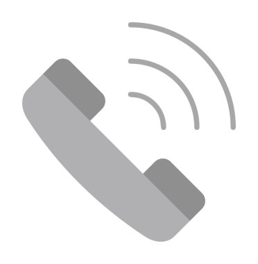 Basit bir telefon görüşmesi. simge illüstrasyonu  