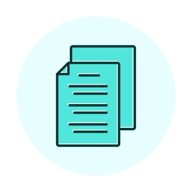 belgelerin vektör çizimi simgesi  