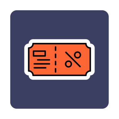 Hediye çeki web simgesi, vektör illüstrasyonu 