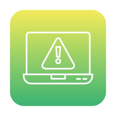 Hata vektör çizimi, Konsept ve grafik tasarım için Adware vektör çizgisi simgesi. 