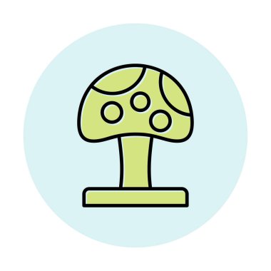 Mushroom icon, vector illustration simple design