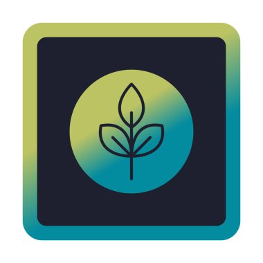 Yaprak logosu tasarımının vektör çizimi. Ekoloji kavramı 