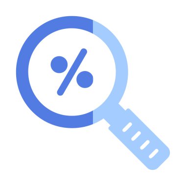 İndirimli Arama ikonu vektör illüstrasyonu