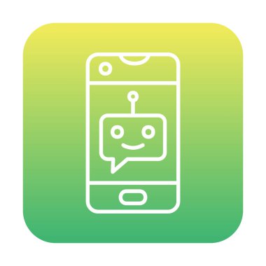 Sohbet simgesi vektör illüstrasyonu