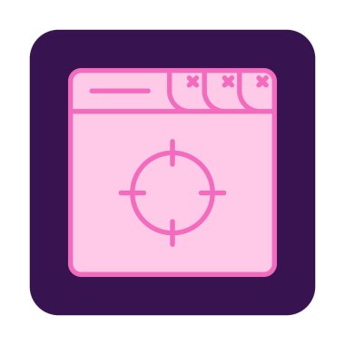 hedef simge, vektör illüstrasyonu basit tasarım