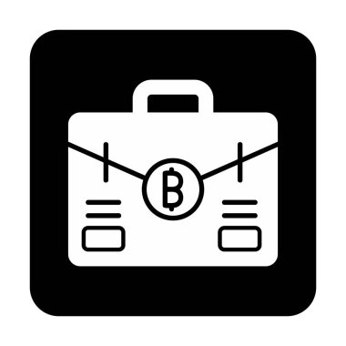 Bitcoin 'li çanta. Web simgesi 