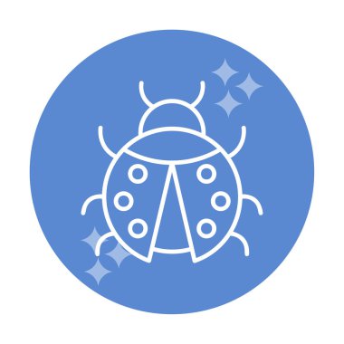  Basit grafik düz uğur böceği vektörü 