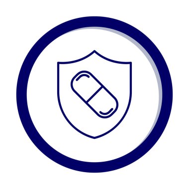 medical shield icon vector illustration 