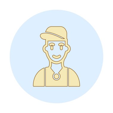 Hip Hop Man ikon vektör illüstrasyonu