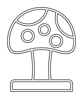 Mushroom icon, vector illustration simple design