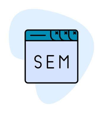 Web tarayıcı simgesi, vektör illüstrasyonu basit tasarım